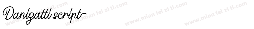 Danizatti script字体转换
